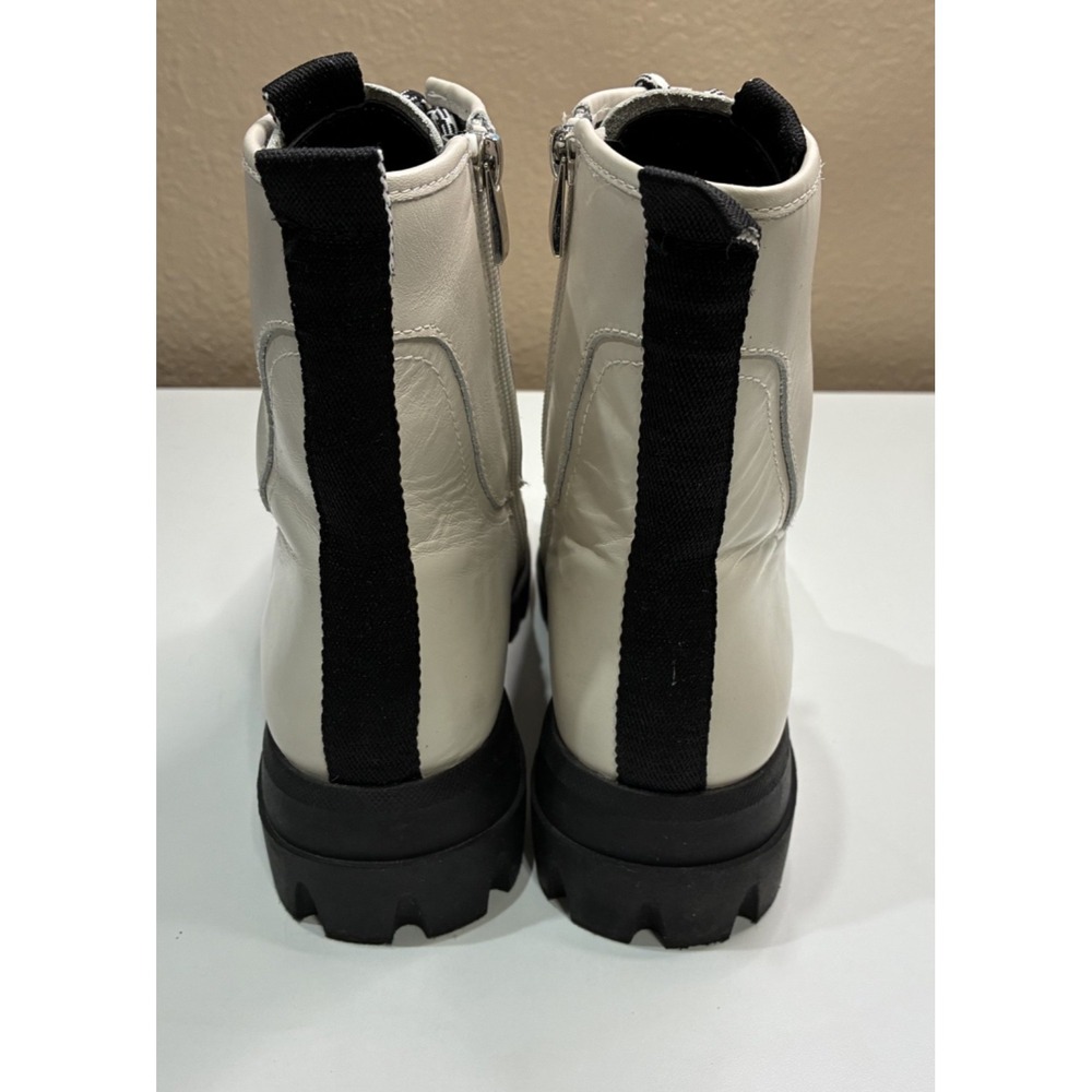 Franco Sarto Size 8 Women's L-Robbie Combat‎ Boots Putty - Picture 3 of 11